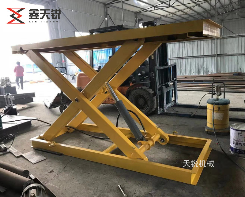 白银单剪叉固定式液压升降机